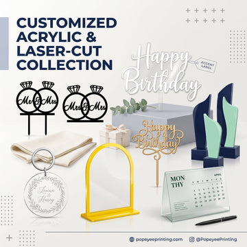 Customized Name, Birthday & Acrylic Cutting Collection | Popeyeeprinting.com