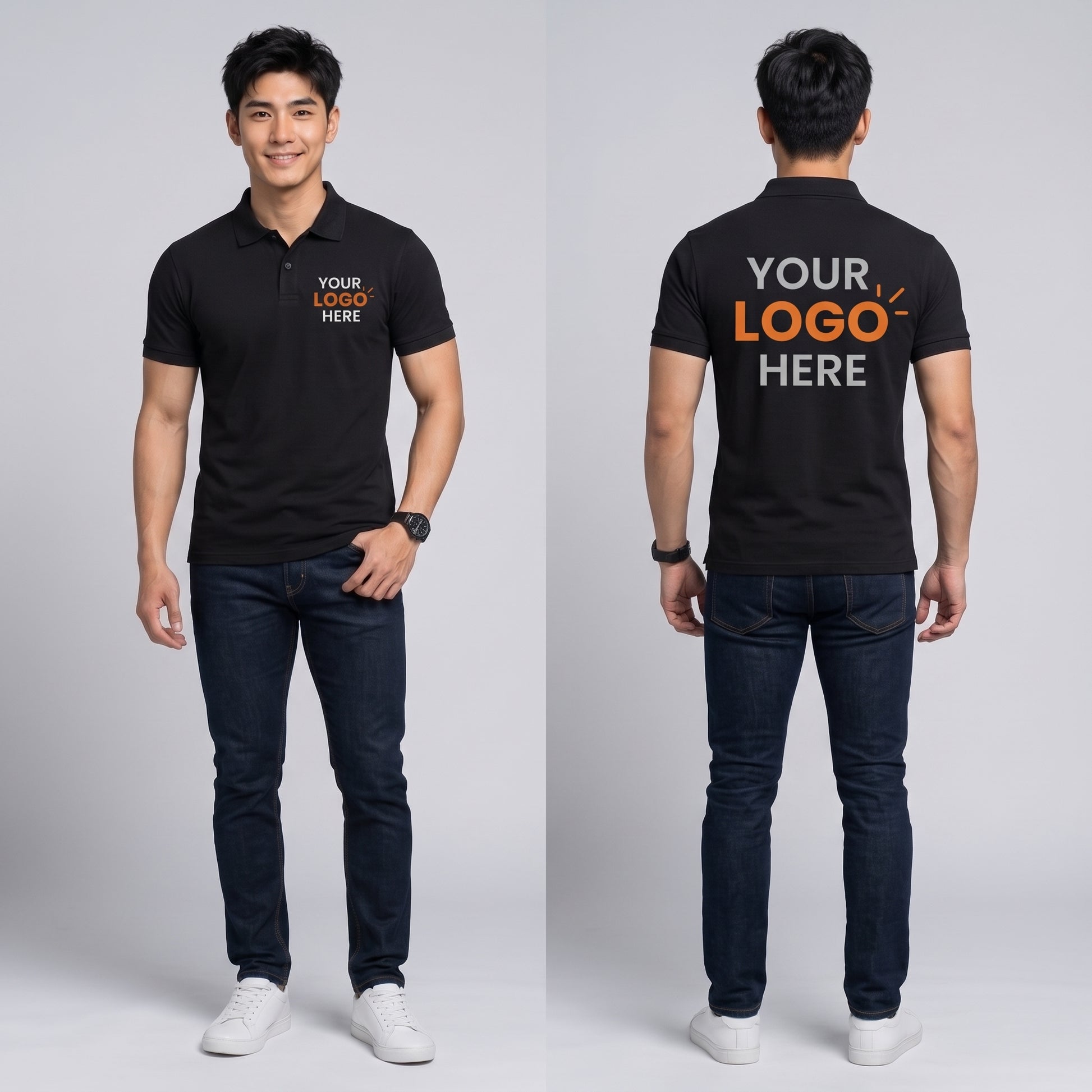 Custom logo T-shirt printing Bahrain corporate uniforms