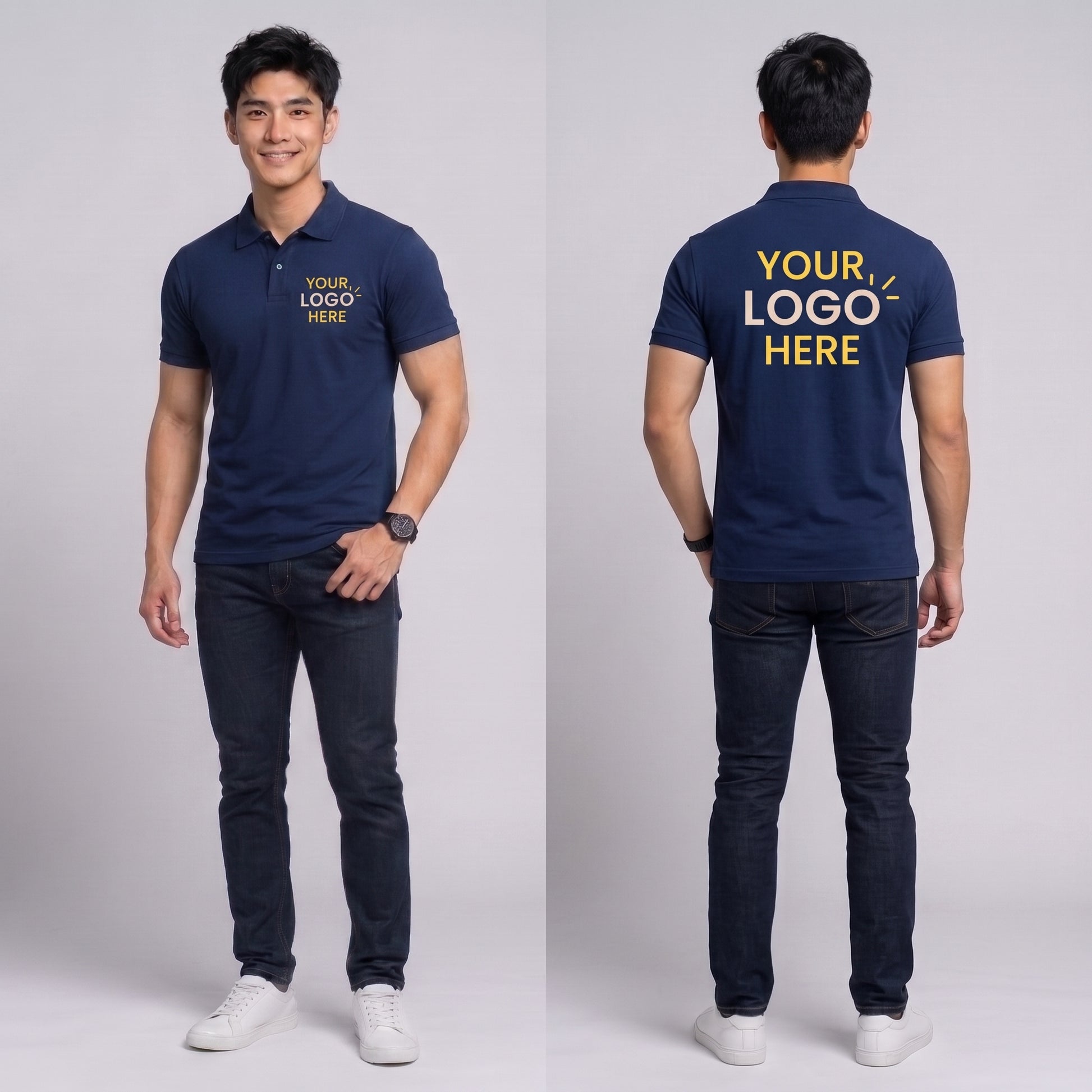 Custom logo T-shirt printing Bahrain corporate uniforms