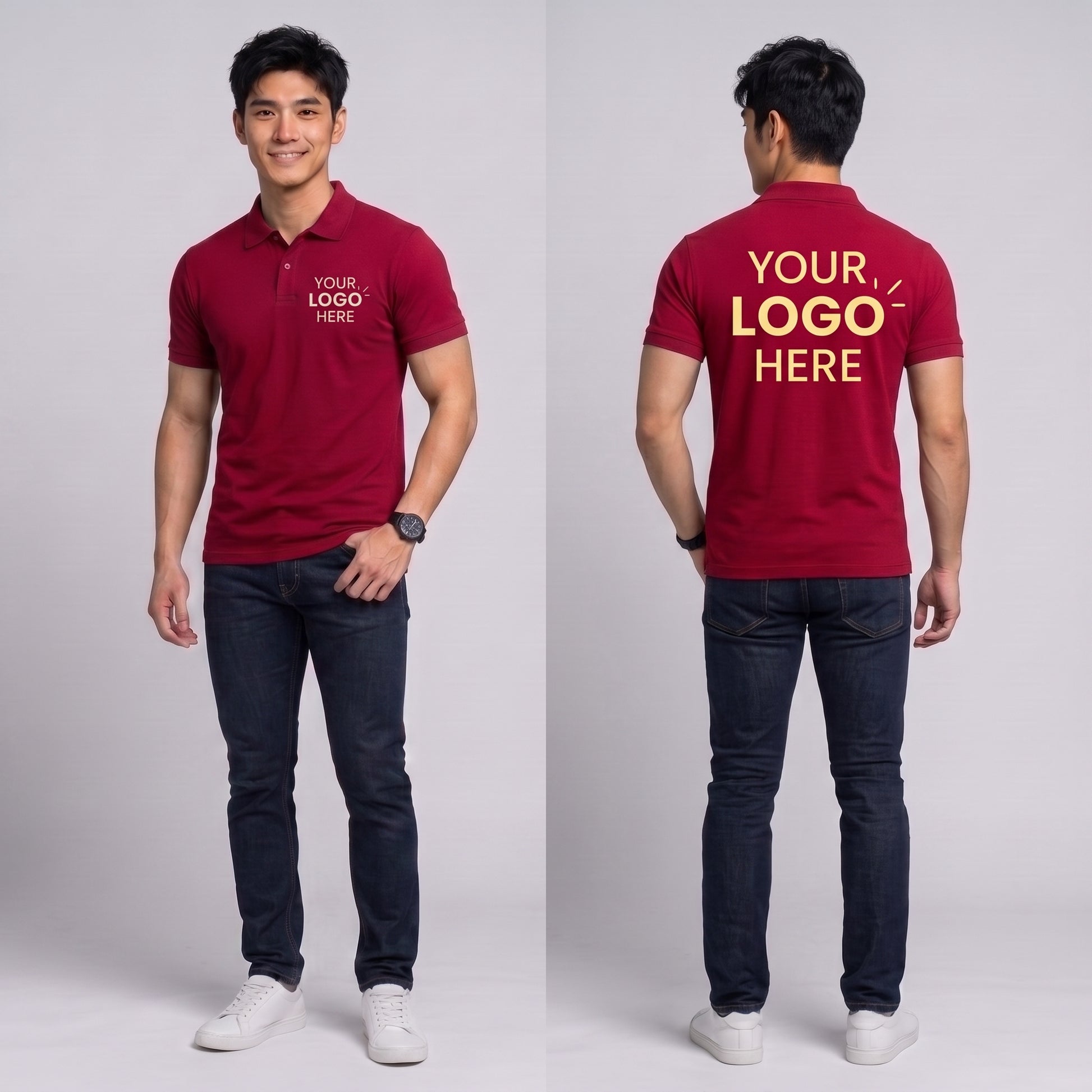 Custom logo T-shirt printing Bahrain corporate uniforms