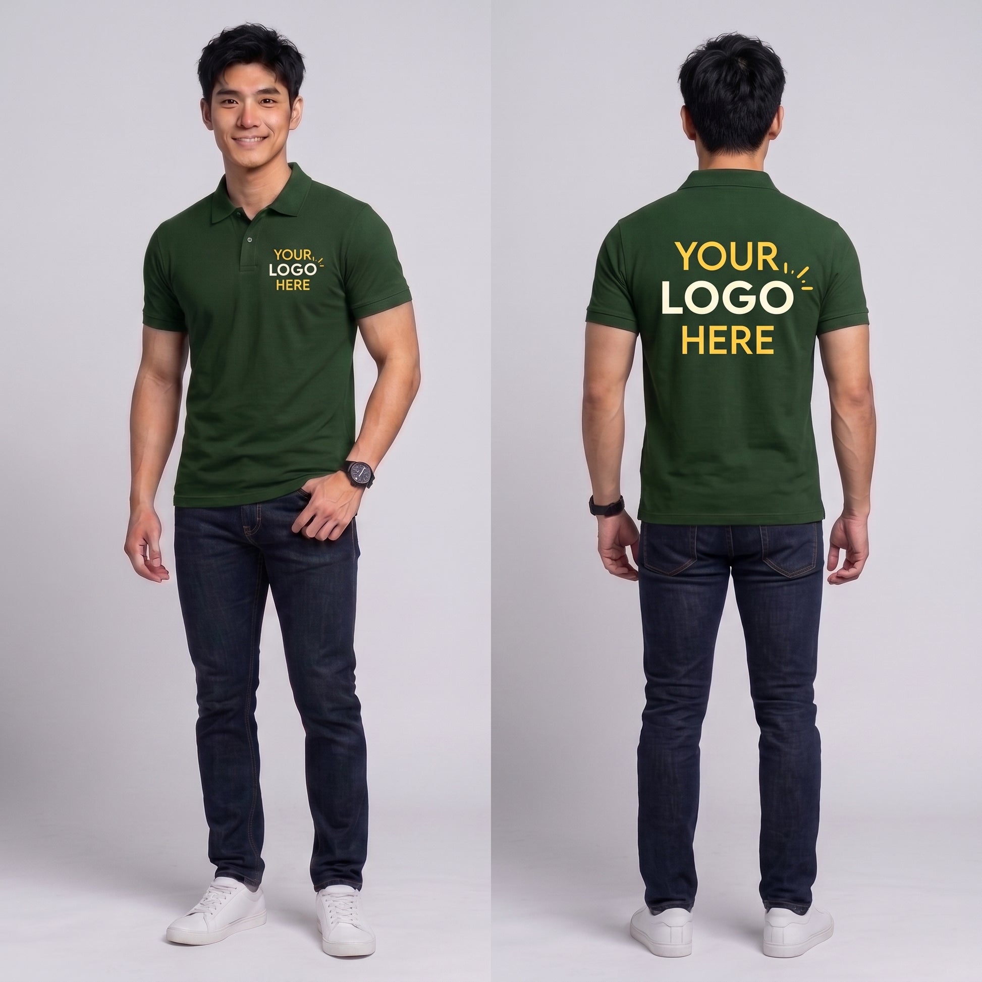 Custom logo T-shirt printing Bahrain corporate uniforms