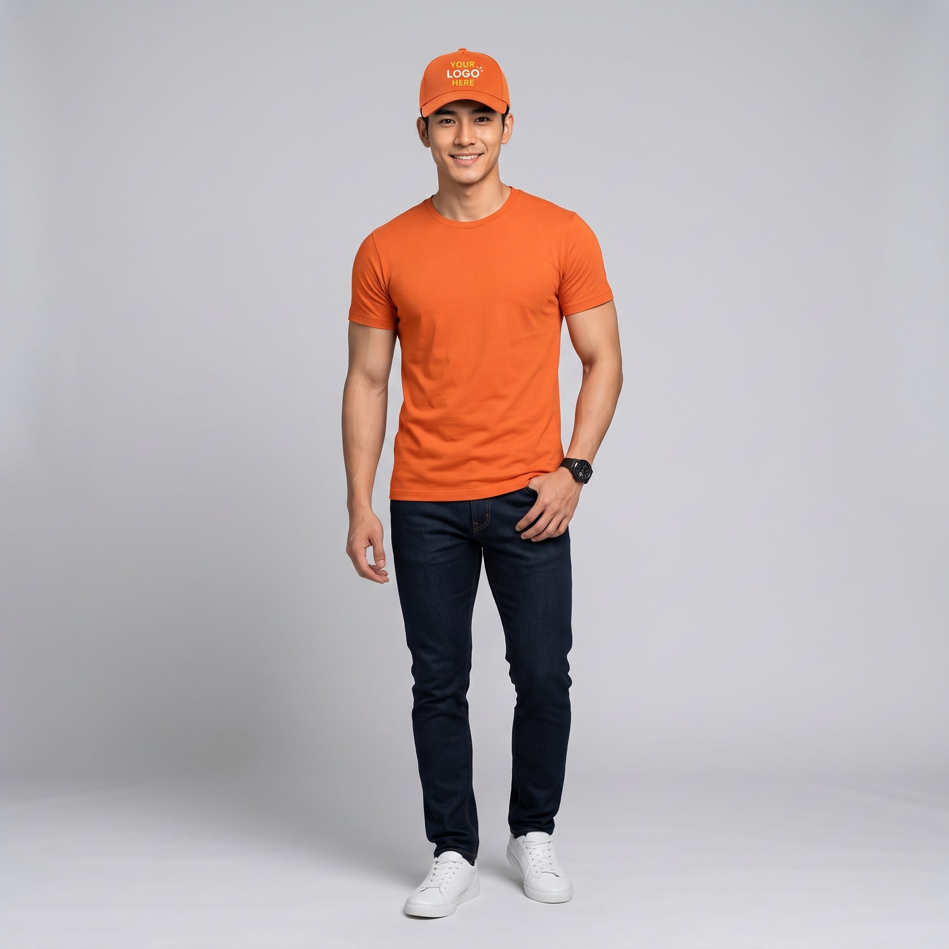 Custom cap printing Bahrain DTF logo print