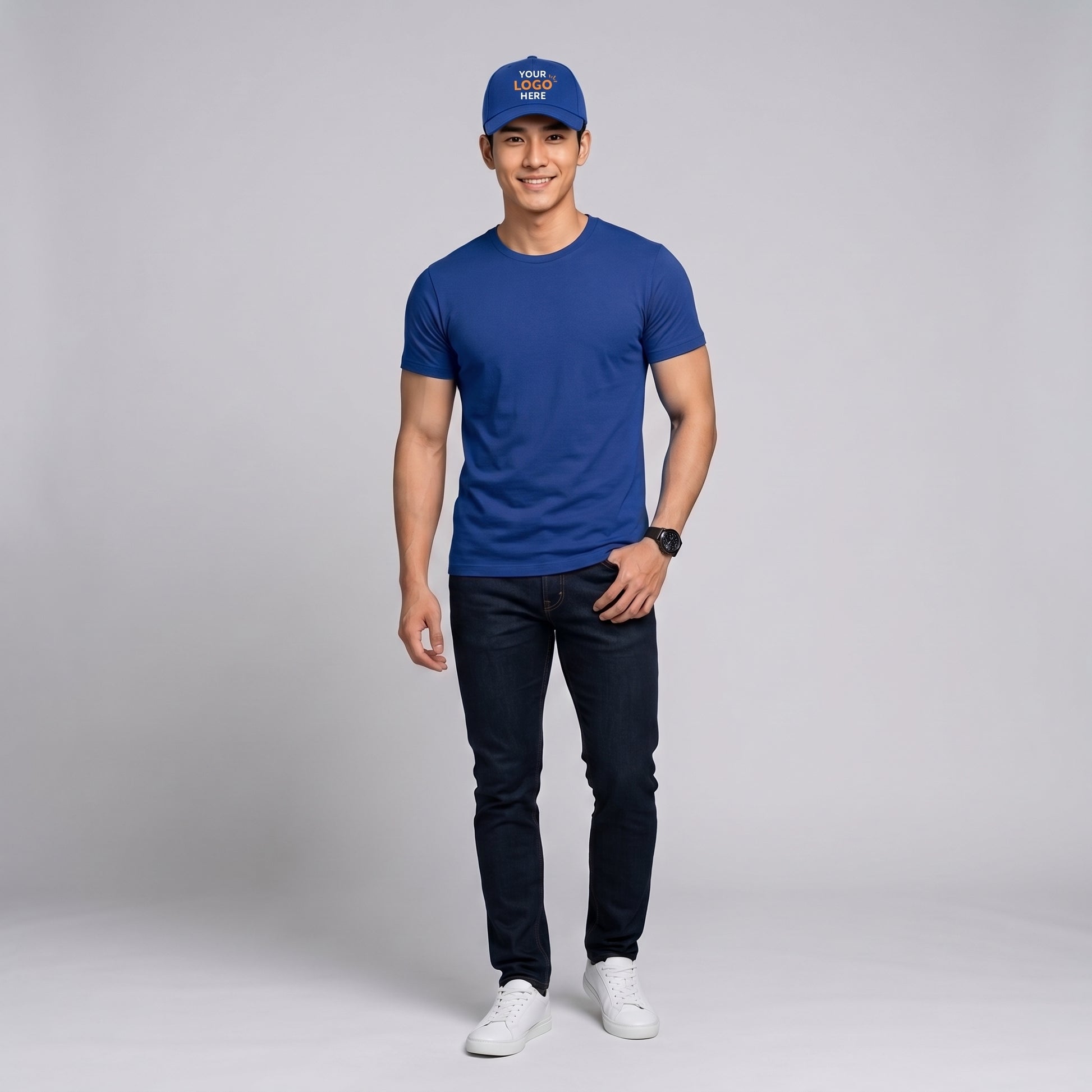Custom cap printing Bahrain DTF logo print