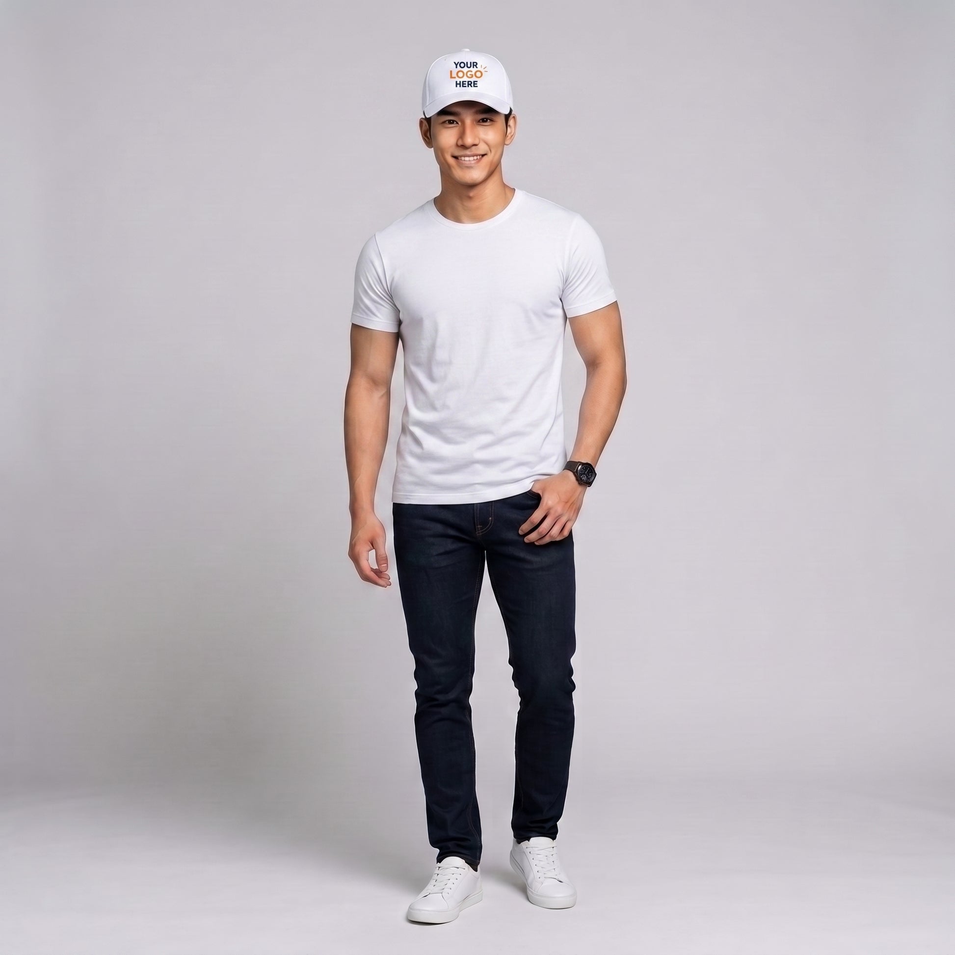 Custom cap printing Bahrain DTF logo print